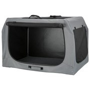 Easy Soft Kennel, buda domowa dla psa, szara, M–L: 95 × 63 × 69 cm