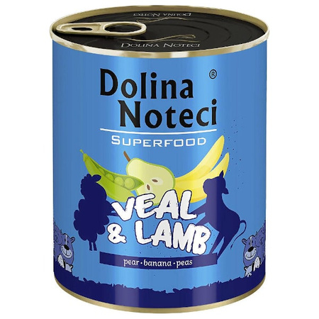 Dolina Noteci Superfood Cielęcina i jagnięcina dla psa 800 g