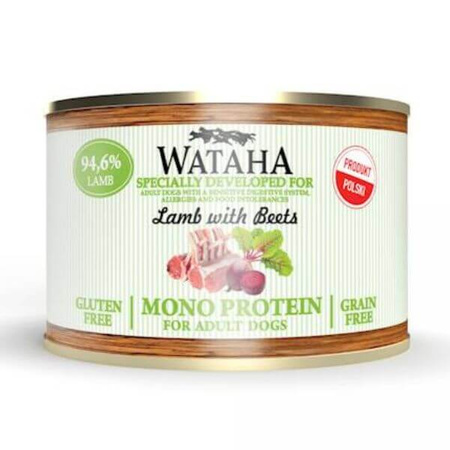 Wataha Monoprotein Adult jagnięcina dla psa 185 g