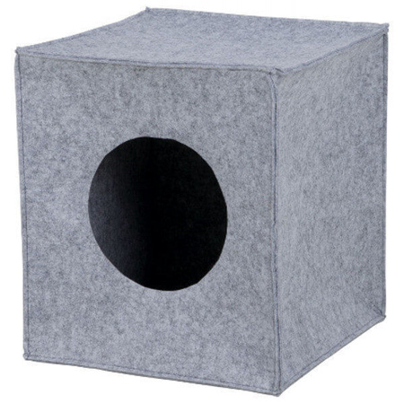 Legowisko zamknięte Anton, 33x33x37 cm, szare