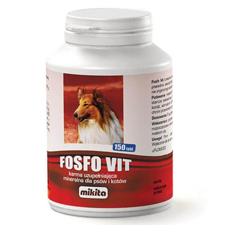 Mikita fosfo vit dla psa i kota 150 tabletek