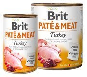 Brit pate & meat dog turkey puszka 800g