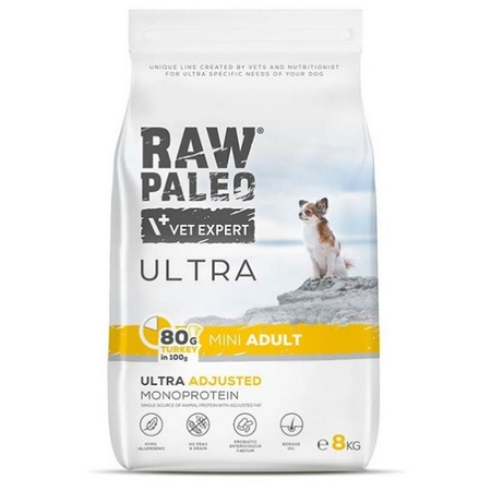 Vet Expert Raw Paleo Ultra Mini Adult Indyk 8 kg