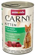 Animonda Carny Kitten Wołowina, Kurczak + Królik puszka 400g