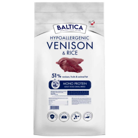 Baltica Nutraceutic Hypoallergenic dziczyzna z ryżem, 1 kg