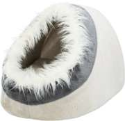 Minou, legowisko zamknięte, beż/szare, 41 × 30 × 50 cm