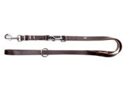 Dingo Smycz skórzana przedłużana szyta 1,5x110-200cm brązowa