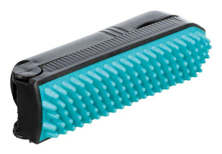 Rolka do zbierania sierści ze szczotką, 23 cm, czarny/turkusowy