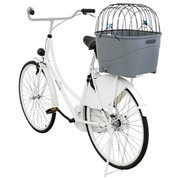 Kosz rowerowy na bagażnik, szary, 36 × 47 × 46 cm