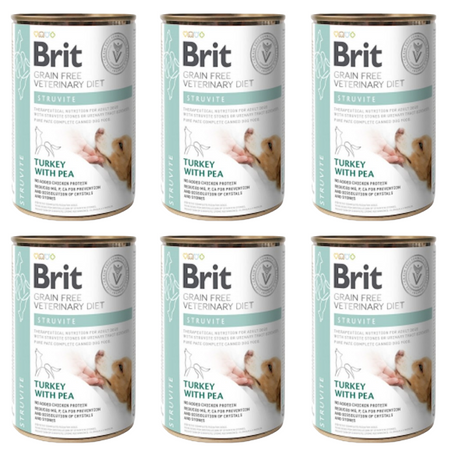 ZESTAW Brit Grain Free Veterinary Diets Struvite dla psa6 x 400 g