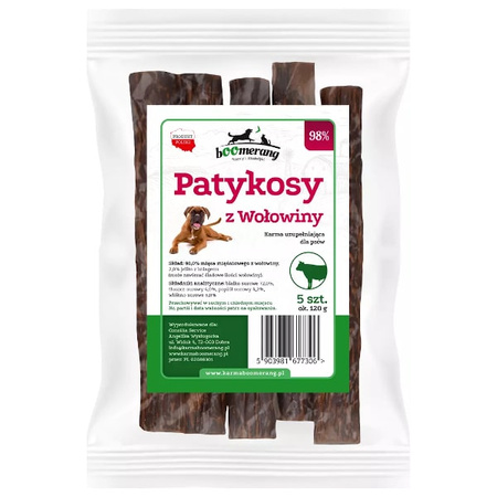 Patykosy przysmak dla psa z wołowiny 5 szt.