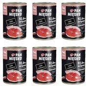 ZESTAW Pan Mięsko indyk z wołowiną dla szczeniąt 6 x 400 g