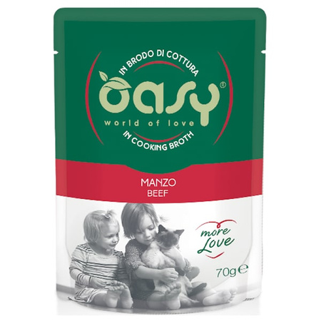Oasy More love saszetka wołowina dla kota 70 g