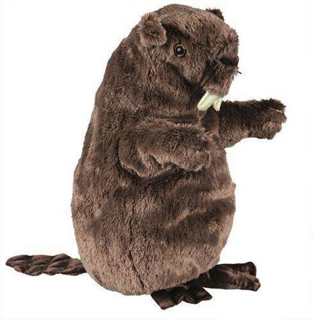 ZABAWKA BÓBR PLUSZOWY Z DŹWIĘKIEM, 27 cm