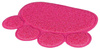 Mata pod kuwetę w kształcie łapy, PVC, 40 × 30 cm, różowa
