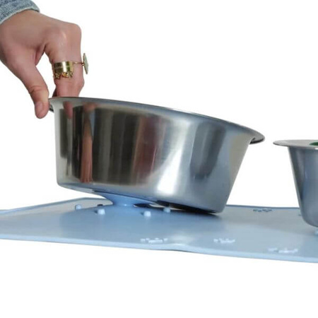 Podkładka silikonowa pod miskę psa lub kota Zolux rozmiar L szara