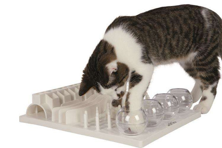 Cat Activity Fun Board, gra strategiczna, 30 × 40 cm, biała