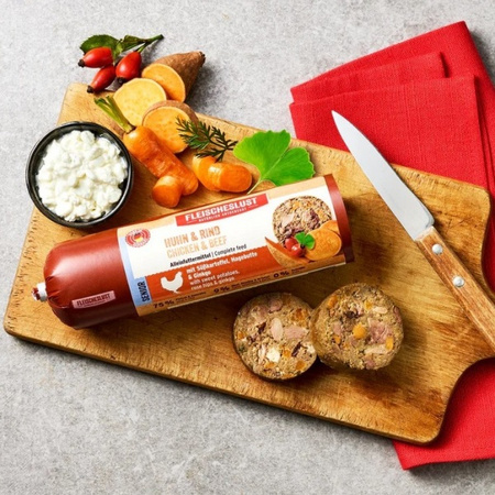 Meatlove Fleischeslust Senior kurczak z wołowiną 400 g