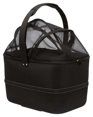 Kosz na rower, 41x47x39cm, czarny