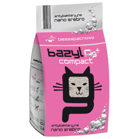 Bazyl ag+ z nano srebrem żwirek dla kotów 20 l