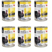 ZESTAW Wiejska Zagroda Monobiałkowa indyk dla szczeniąt 6 x 400 g