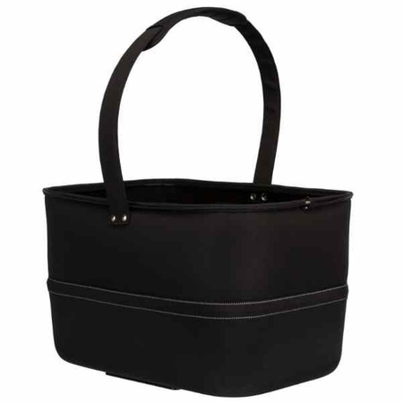 Kosz na rower, 41x47x39cm, czarny