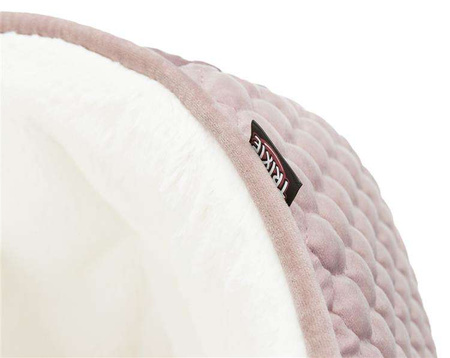 Legowisko zamknięte Livia, o 45 × 33 cm, różowe/kremowe