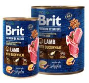Brit premium by nature lamb & buckwheat puszka 400g