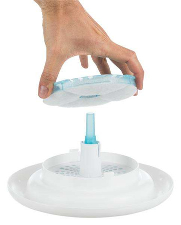 Automatyczne poidło Bubble Stream , 3 l, niebiesko/białe