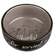 MISKI CERAMICZNE DLA KOTA Thanks for Service, 0.3 l/o 11 cm