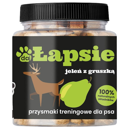 Łapsie jeleń z gruszką dla psa 300 g