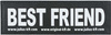 Naklejki na rzep Julius-K9, "BEST FRIEND'', L