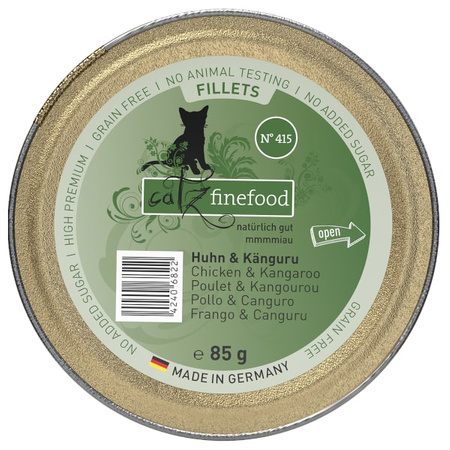 Catz Finefood Filety N.415 Kurczak/Kangur tacka 85g