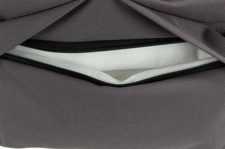 Poduszka Outbag Vital, 120 × 90 cm, ciemnoszara