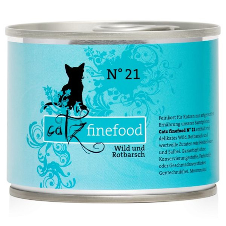 Catz Finefood Classic N.21 Dziczyzna i Karmazyn puszka 400g