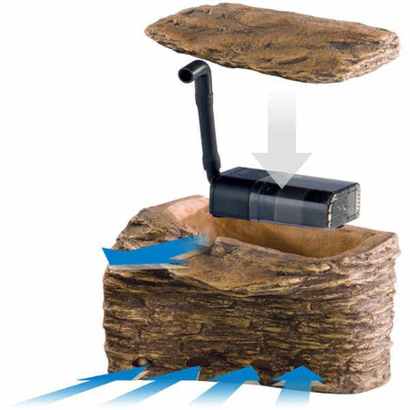 Filtr za skałą Turtle Cliff, średni, 27,5x22,5x27cm