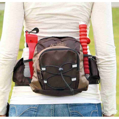 PAS NA BIODRA  21x15x20cm BEŻ-BRĄZ