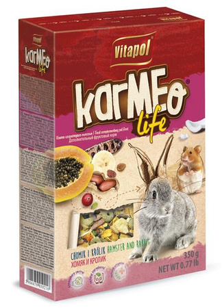 KARMEO LIFE OWOCOWY POKARM DLA CHOMIKA I KRÓLIKA 350g