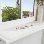 Mata na parapet Nani, 90x28 cm, szara