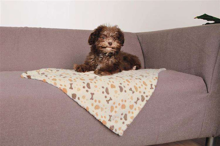 Koc Lingo, 150 × 100 cm, biało/beżowy