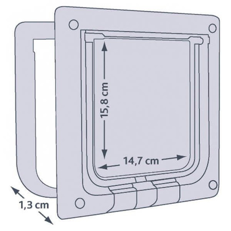 Trixie drzwi wahadłowe 4-funkcyjne dla kota