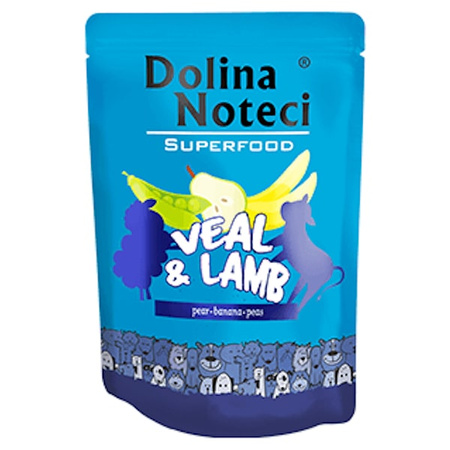Dolina Noteci Superfood Cielęcina i jagnięcina dla psa 300 g