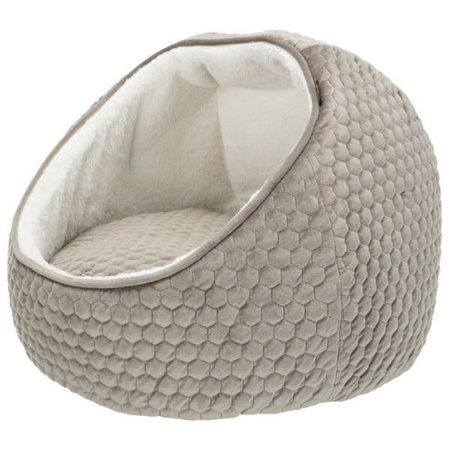 Legowisko zamknięte Livia, o 55 × 45 cm, szarobrązowe/kremowe