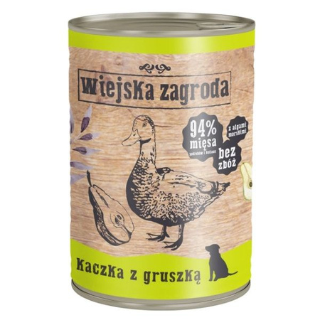 Wiejska zagroda karma kaczka z gruszką dla psa 200 g, 400 g