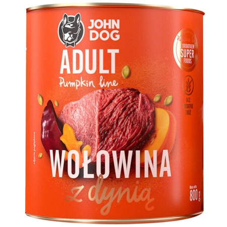 John Dog Pumpkin Line wołowina z dynią 800 g