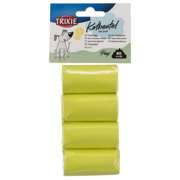 Woreczki na odchody o zapachu cytrynowym, M,20szt x 4 rolki/op żółte