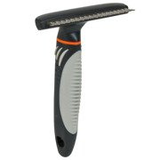 Zgrzebło przeciw kołtunieniu, z długim włosiem z zaokrąglonymi zębami 2 cm. 10 x 15 cm