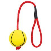 Piłki neonowe z miękkiej gumy na sznurku, 24szt/op śr. 6 cm/30 cm