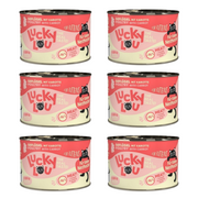 ZESTAW Lucky Lou Lifestage Kitten drób 6 x 200 g