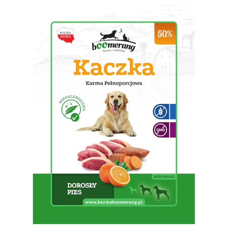 bOOmerang kaczka karma dla psa 12 kg